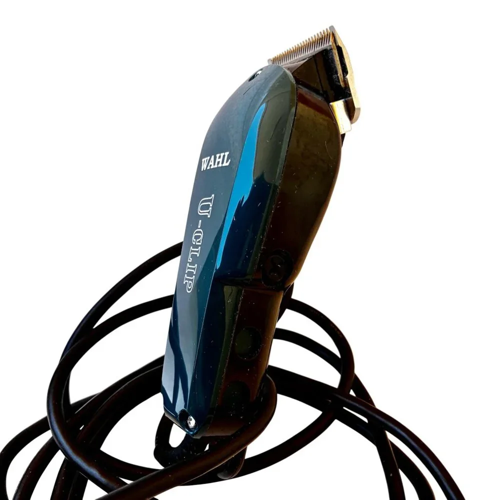 Wahl U-CLIP Electric Animal Pet Clippers Corded Blue with Case Grooming